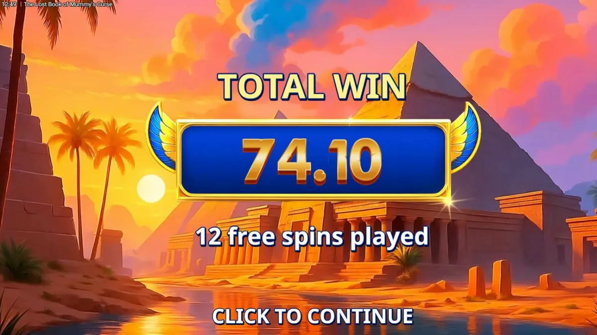 The Lost Book of Mummy’s Curse slot dengan latar belakang kuil Mesir dan simbol mumi kartun